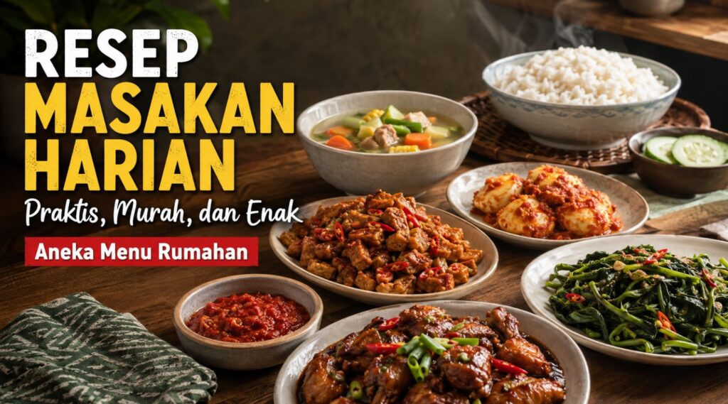Aneka Resep Masakan Harian Rumahan yang Praktis, Murah, dan Enak