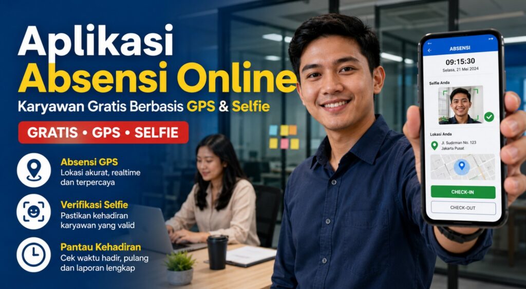 Aplikasi Absensi Online Karyawan Gratis Berbasis GPS & Selfie