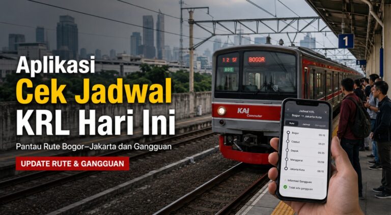 Aplikasi Cek Jadwal KRL Hari Ini: Pantau Rute Bogor–Jakarta dan Gangguan