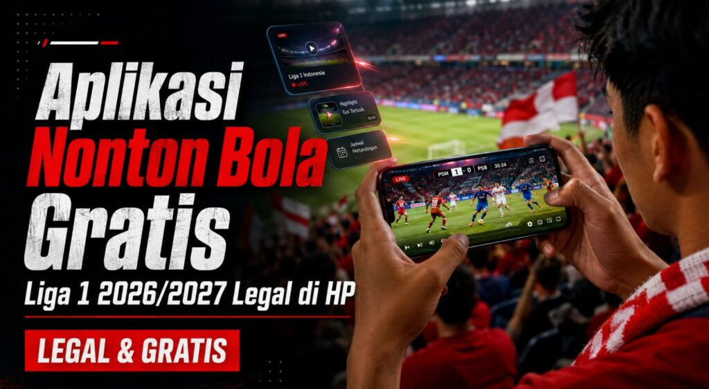 Aplikasi Nonton Bola Gratis Liga 1 20262027 Legal di HP