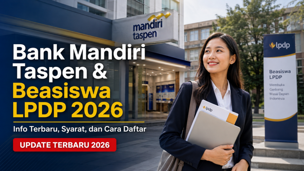 Bank Mandiri Taspen dan Beasiswa LPDP 2026 Info Terbaru, Syarat, dan Cara Daftar