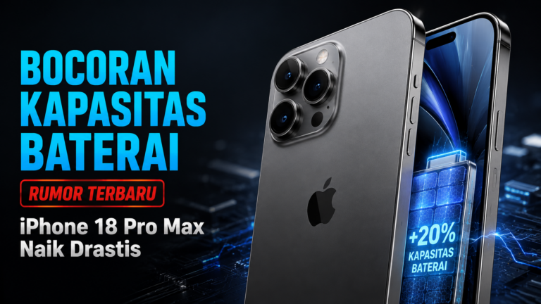 Bocoran Kapasitas Baterai iPhone 18 Pro Max Naik Drastis
