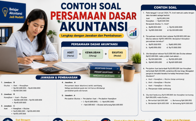 Kumpulan Soal Persamaan Dasar Akuntansi: Contoh, Jawaban, dan Pembahasan Lengkap
