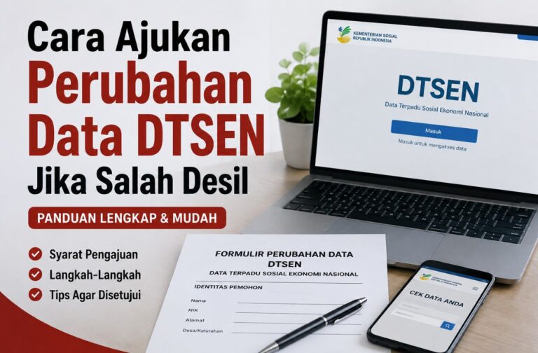 Cara Ajukan Perubahan Data DTSEN Jika Salah Desil
