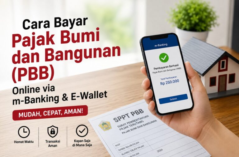 Cara Bayar Pajak Bumi dan Bangunan (PBB) Online via m-Banking & E-Wallet
