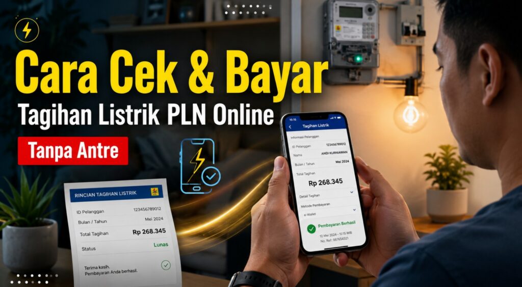 Cara Cek & Bayar Tagihan Listrik PLN Online Tanpa Antre