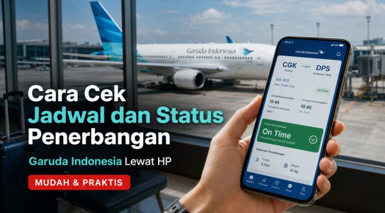 Cara Cek Jadwal dan Status Penerbangan Garuda Indonesia Lewat HP
