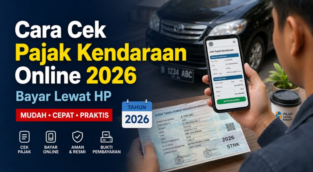 Cara Cek Pajak Kendaraan Online 2026 & Bayar Lewat HP