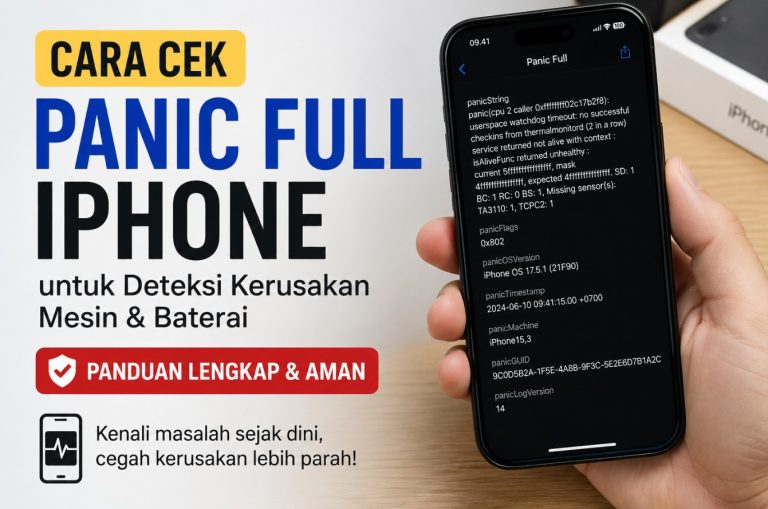 Cara Cek Panic Full iPhone untuk Deteksi Kerusakan Mesin & Baterai