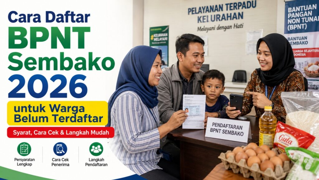 Cara Daftar BPNT Sembako 2026 untuk Warga Belum Terdaftar