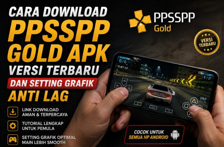 Cara Download PPSSPP Gold Apk Versi Terbaru dan Setting Grafik Anti Lag