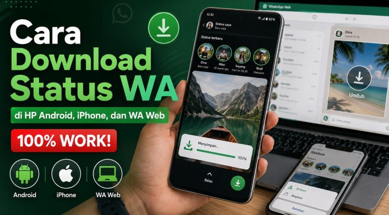 Cara Download Status WA di HP Android, iPhone, dan WA Web (100% Work!)