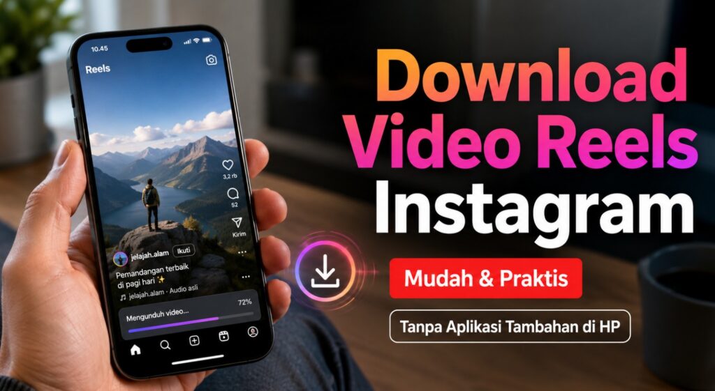 Cara Download Video Reels Instagram Tanpa Aplikasi Tambahan di HP