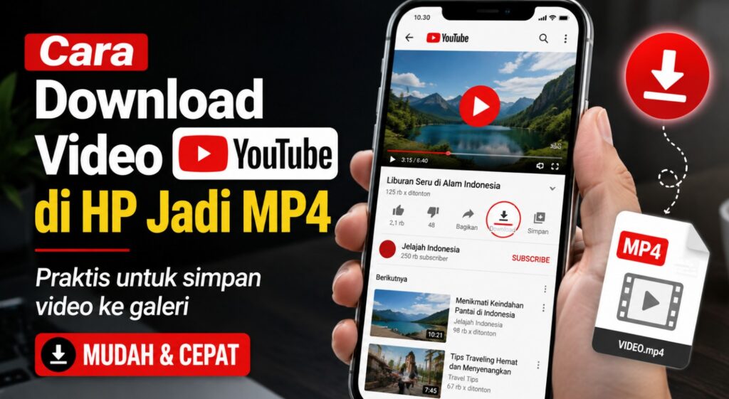 Cara Download Video YouTube di HP Jadi MP4