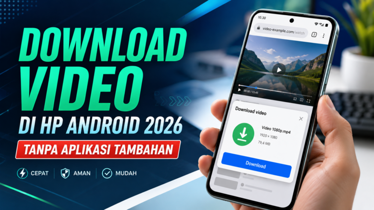 Cara Download Video di HP Android 2026 Tanpa Aplikasi Tambahan