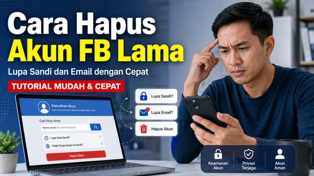 Cara Hapus Akun FB Lama yang Lupa Sandi dan Email dengan Cepat