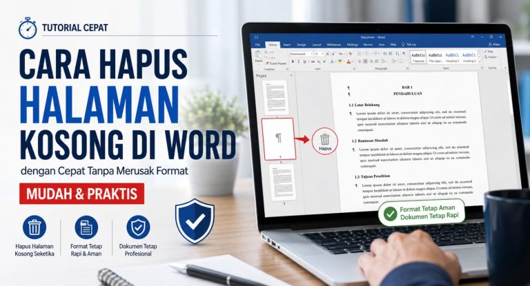 Cara Hapus Halaman Kosong di Word dengan Cepat Tanpa Merusak Format