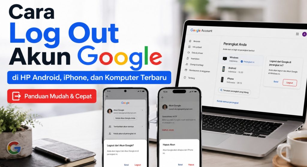 Cara Log Out Akun Google di HP Android, iPhone, dan Komputer Terbaru