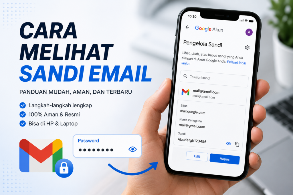 Cara Melihat Sandi Email di HP