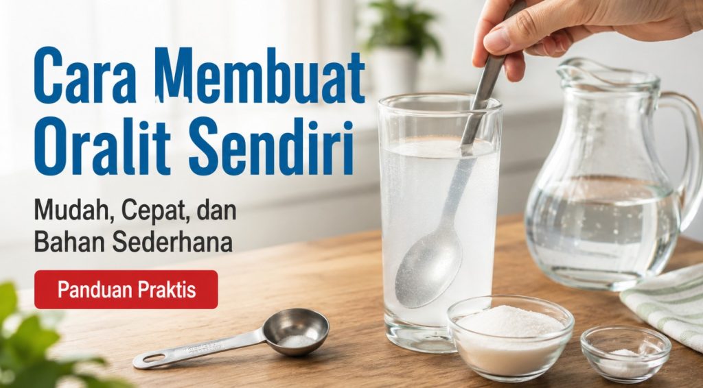 Cara Membuat Oralit Sendiri dengan Mudah, Cepat, dan Bahan Sederhana