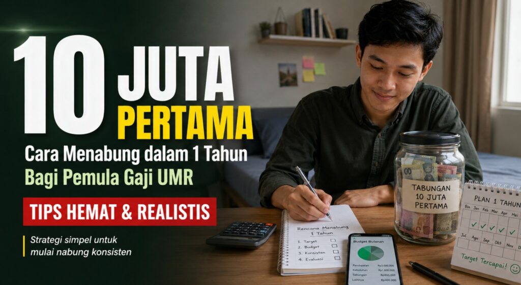 Cara Menabung 10 Juta Pertama dalam 1 Tahun Bagi Pemula Gaji UMR