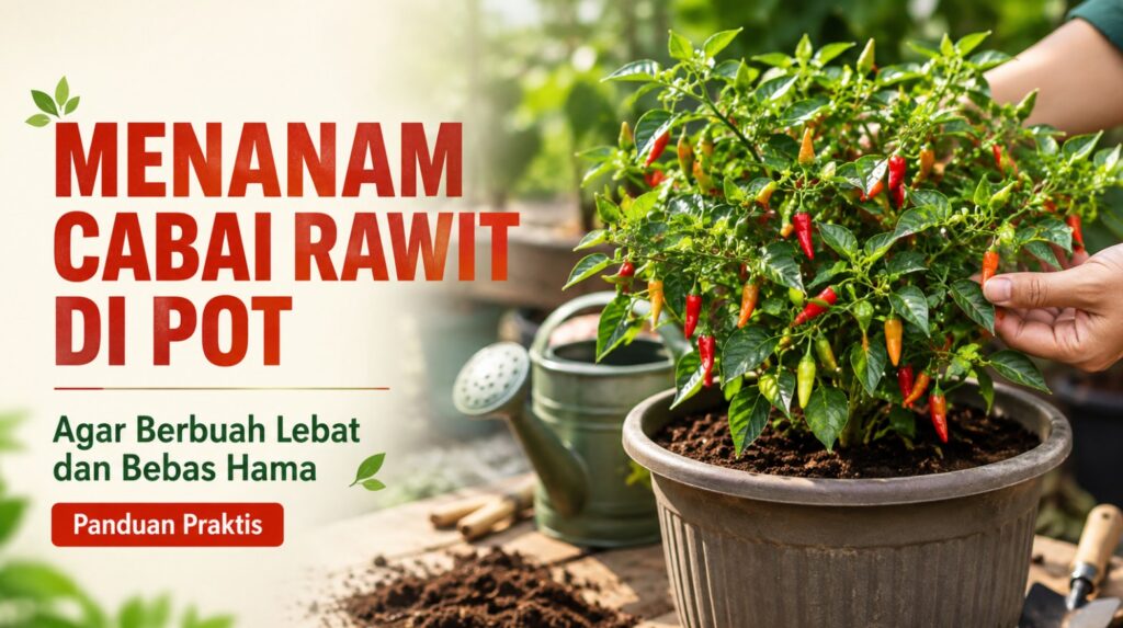 Cara Menanam Cabai Rawit di Pot Agar Berbuah Lebat dan Bebas Hama