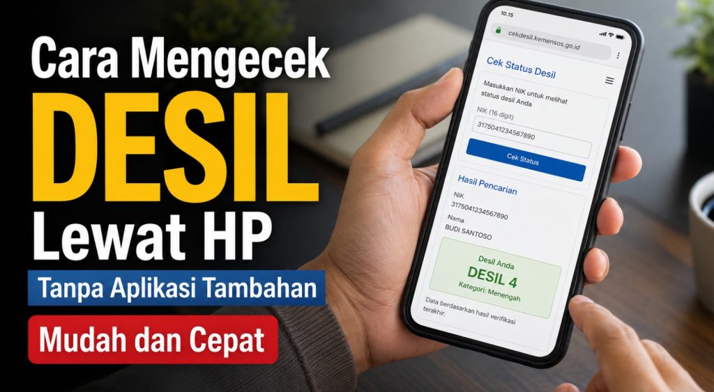 Cara Mengecek Desil Lewat HP Tanpa Aplikasi Tambahan, Mudah dan Cepat