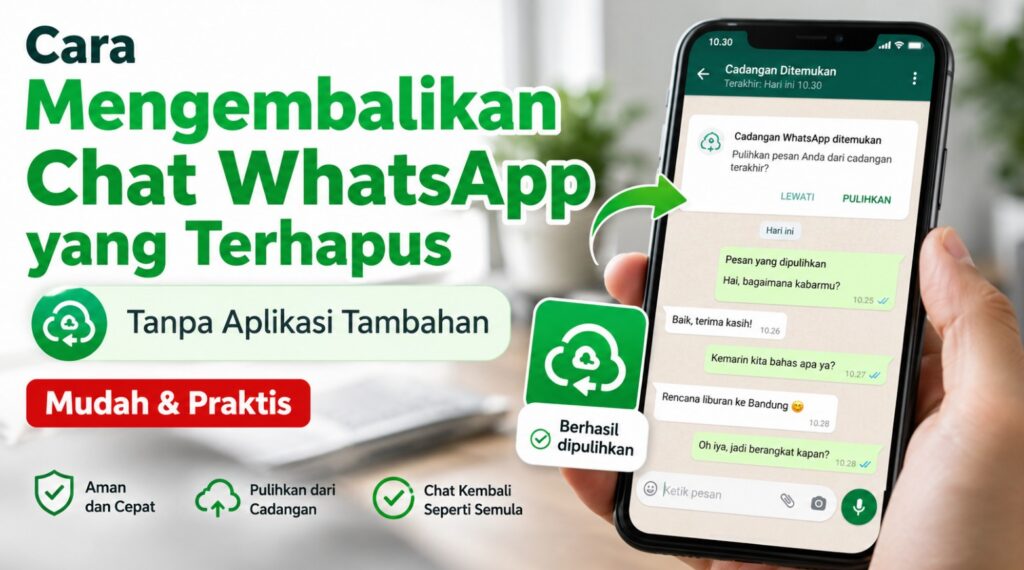 Cara Mengembalikan Chat WhatsApp yang Terhapus Tanpa Aplikasi Tambahan