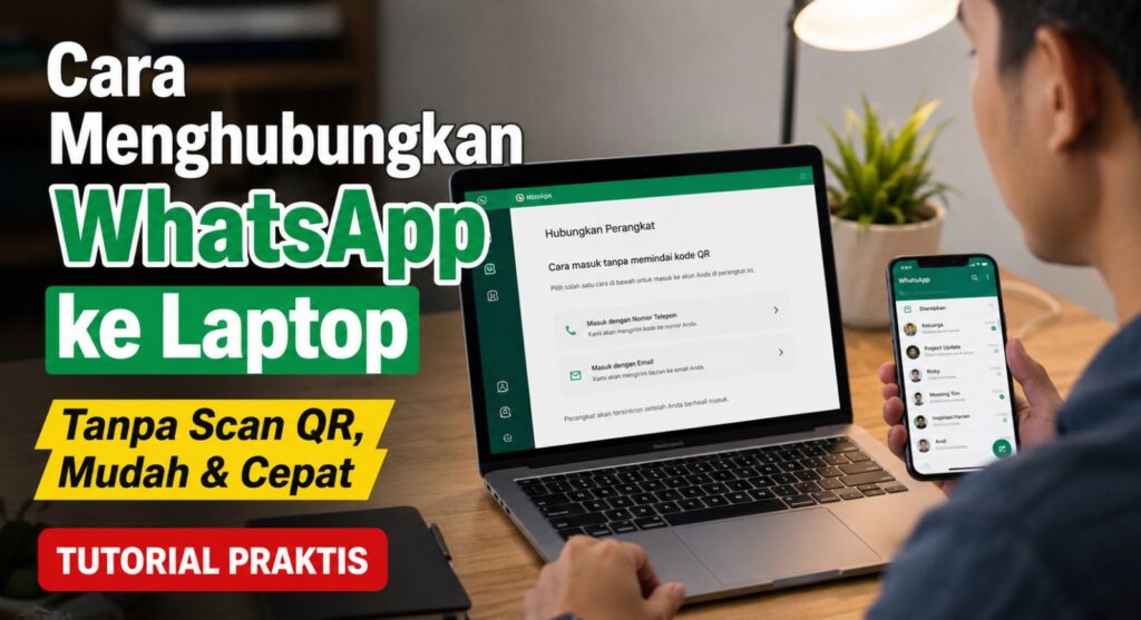 Cara Menghubungkan WhatsApp ke Laptop Tanpa Scan
