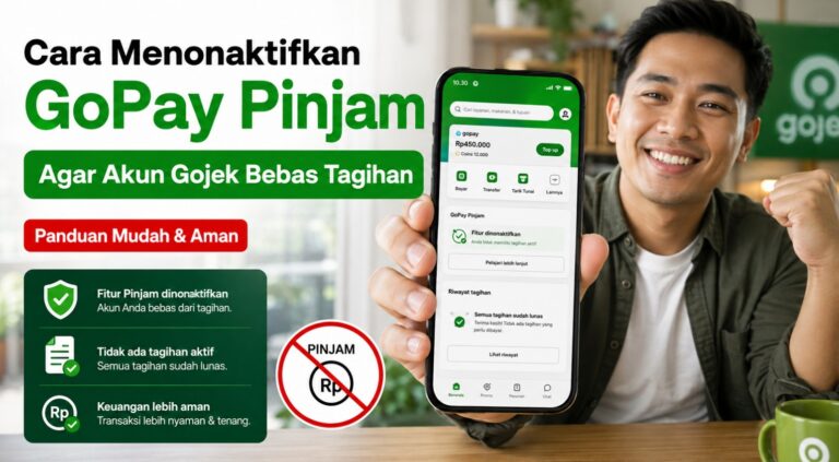 Cara Menonaktifkan GoPay Pinjam Agar Akun Gojek Bebas Tagihan