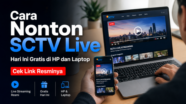 Cara Nonton SCTV Live Hari Ini Gratis di HP dan Laptop, Cek Link Resminya