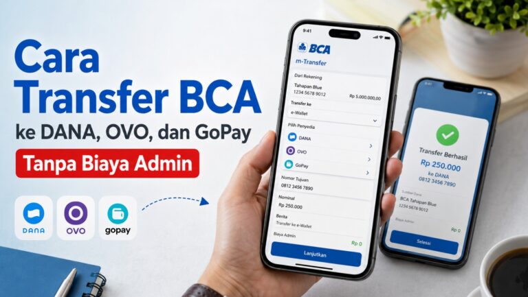 Cara Transfer BCA ke DANA, OVO, dan GoPay Tanpa Biaya Admin