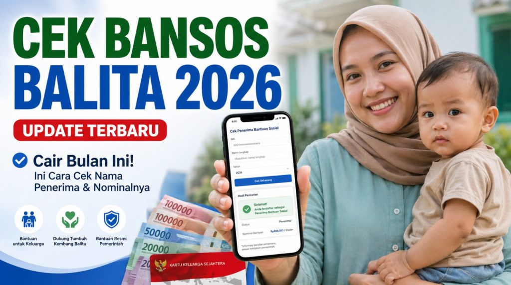 Cek Bansos Balita 2026 Cair Bulan Ini! Ini Cara Cek Nama Penerima & Nominalnya