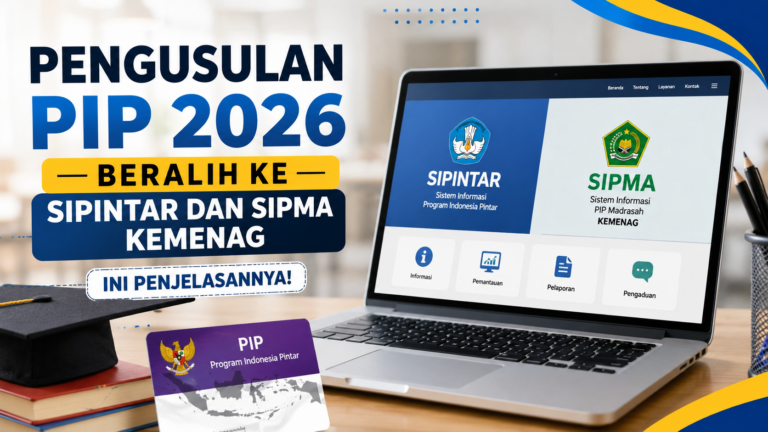 Pengusulan PIP 2026 Beralih ke SIPINTAR dan SIPMA Kemenag, Ini Penjelasannya