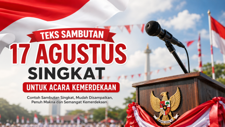 Teks Sambutan 17 Agustus Singkat untuk Acara Kemerdekaan