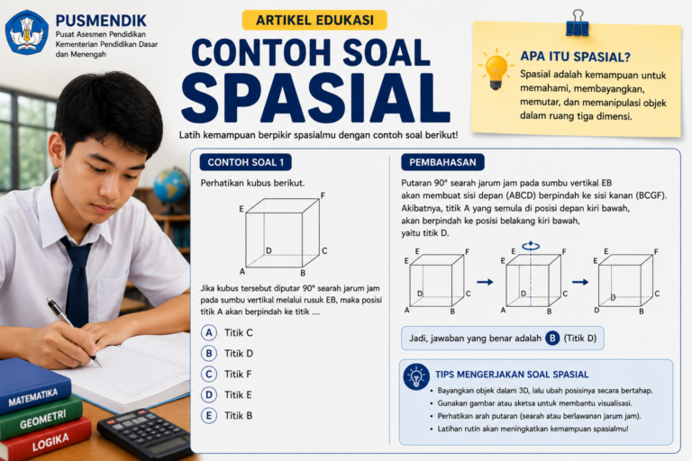 Contoh Soal Spasial: Pola, Rotasi, dan Penalaran Visual