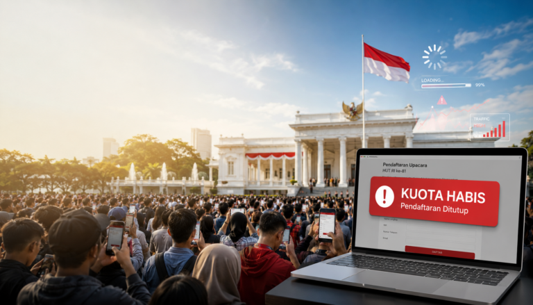 Tiket Upacara HUT RI ke-81 di Pandang.Istanapresiden.go.id Ludes Sesaat Setelah Pendaftaran Dibuka