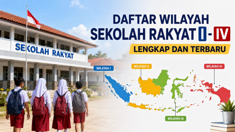 Daftar Wilayah Sekolah Rakyat I-IV Lengkap dan Terbaru