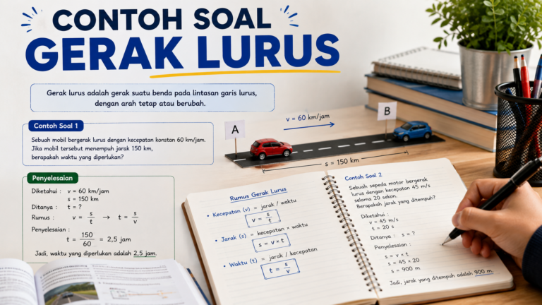 30 Contoh Soal Gerak Lurus: Rumus, Jawaban, dan Pembahasan