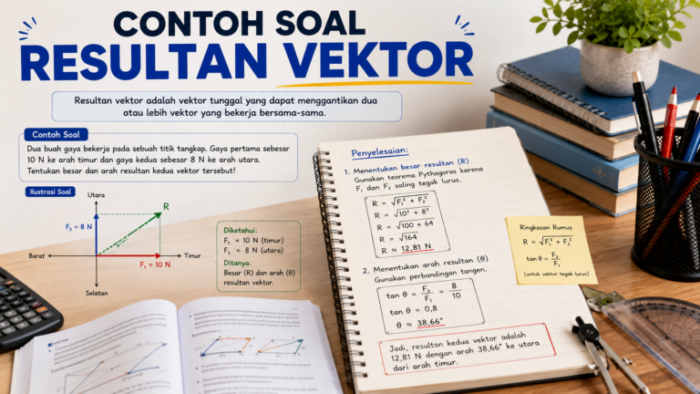 30 Contoh Soal Resultan Vektor: Rumus, Jawaban, dan Pembahasan