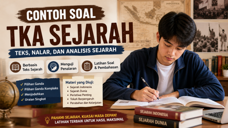 30 Contoh Soal TKA Sejarah: Jawaban dan Pembahasan Lengkap