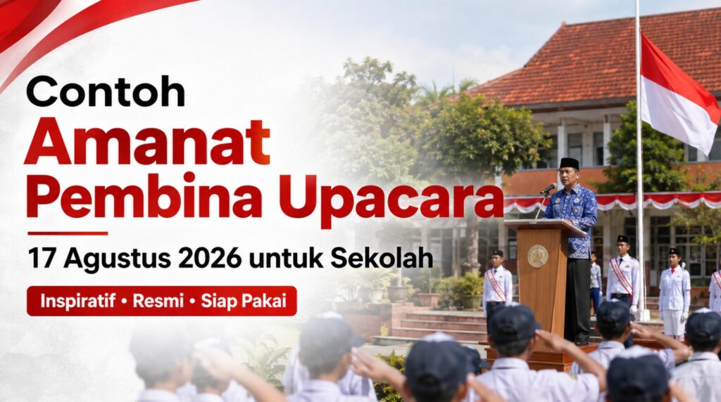 Contoh Amanat Pembina Upacara 17 Agustus 2026 untuk Sekolah