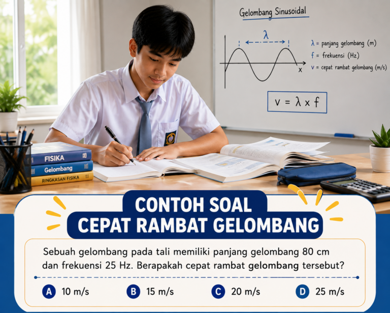 Contoh Soal Cepat Rambat Gelombang: Rumus, Jawaban, dan Pembahasan