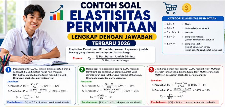 Contoh Soal Elastisitas Permintaan Lengkap dengan Jawaban Terbaru