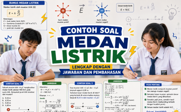 Contoh Soal Medan Listrik Lengkap dengan Jawaban dan Pembahasan