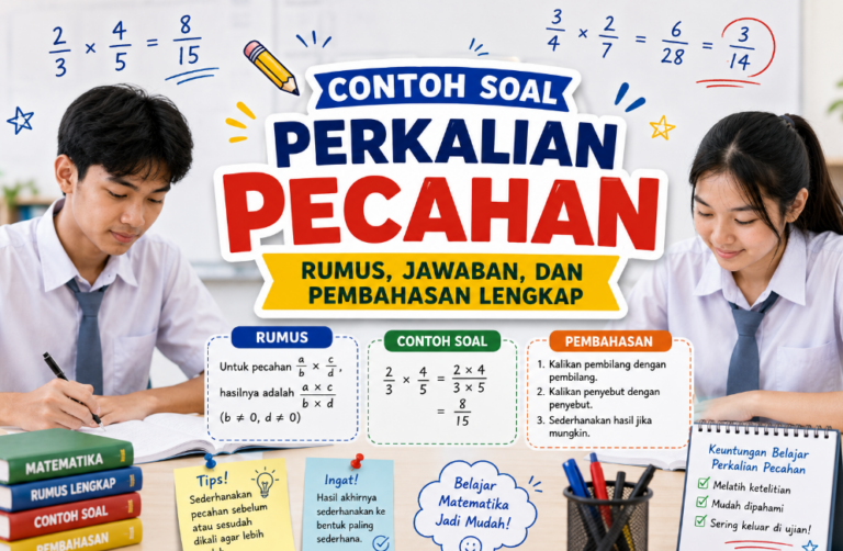Contoh Soal Perkalian Pecahan: Rumus, Jawaban, dan Pembahasan Lengkap
