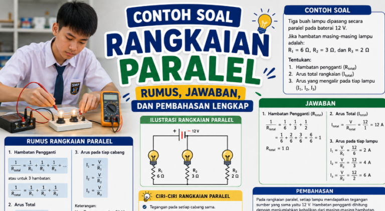 Contoh Soal Rangkaian Paralel: Rumus, Jawaban, dan Pembahasan Lengkap
