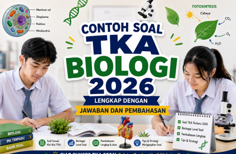 Contoh Soal TKA Biologi 2026 Lengkap dengan Jawaban dan Pembahasan