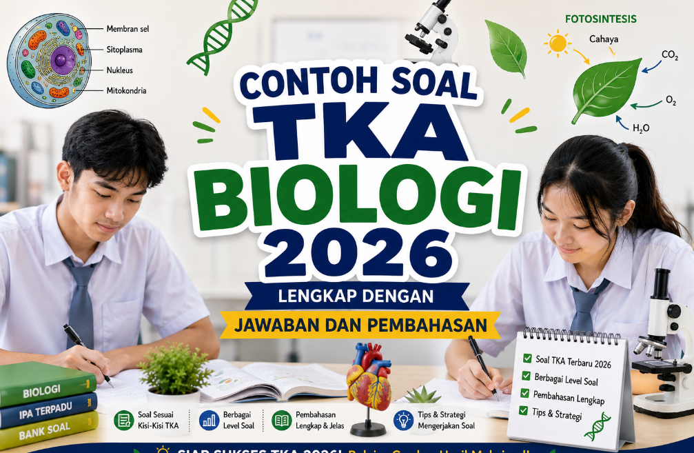 Contoh Soal TKA Biologi 2026 Lengkap dengan Jawaban dan Pembahasan skrng ini