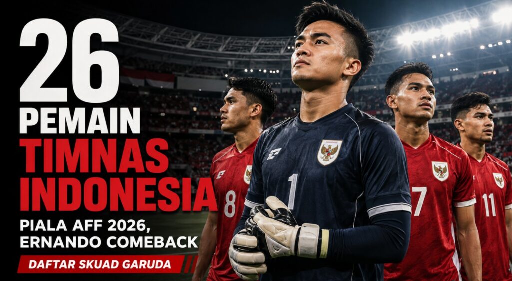 Daftar 26 Pemain Timnas Indonesia di Piala AFF 2026, Ernando Comeback